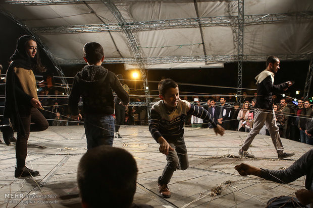 Street performances of Fajr Theater Festival