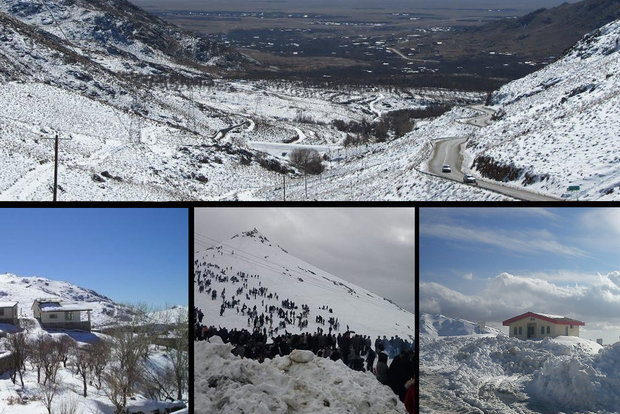 تفرجگاه زمستانی در دل کویر یزد/۸۰ کیلومتر تا هیجان برف‌بازی