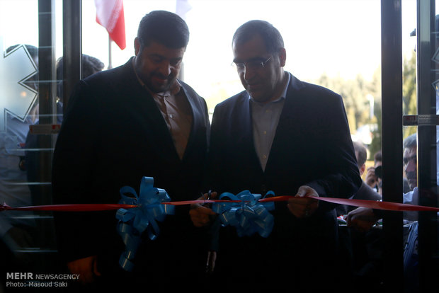 آیین افتتاح ساختمان مرکز اورژانس ۱۱۵ تهران