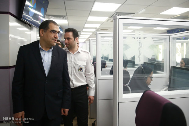 آیین افتتاح ساختمان مرکز اورژانس ۱۱۵ تهران