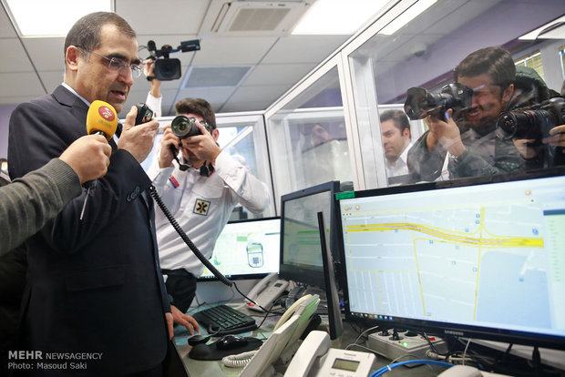 آیین افتتاح ساختمان مرکز اورژانس ۱۱۵ تهران