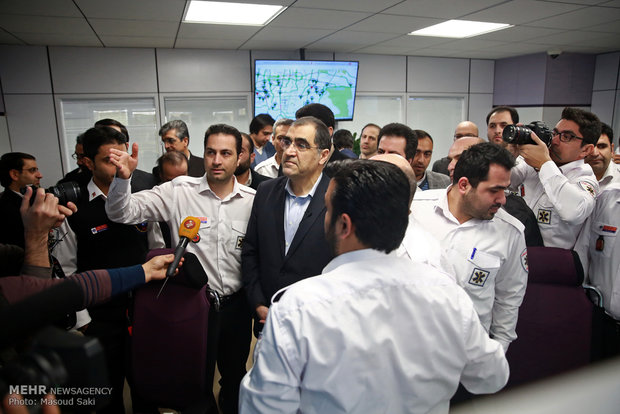 آیین افتتاح ساختمان مرکز اورژانس ۱۱۵ تهران