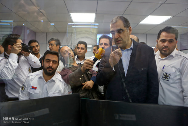 آیین افتتاح ساختمان مرکز اورژانس ۱۱۵ تهران