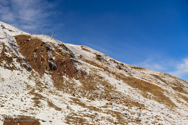 Reduced snowfall in Dizin Ski resort