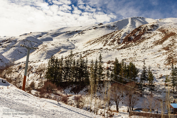 Reduced snowfall in Dizin Ski resort