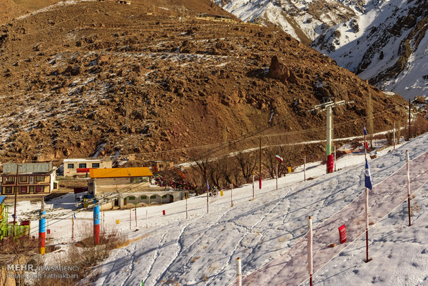 Reduced snowfall in Dizin Ski resort