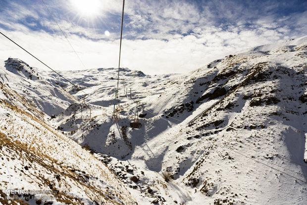 Reduced snowfall in Dizin Ski resort