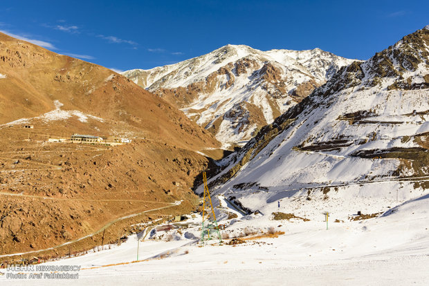 Reduced snowfall in Dizin Ski resort