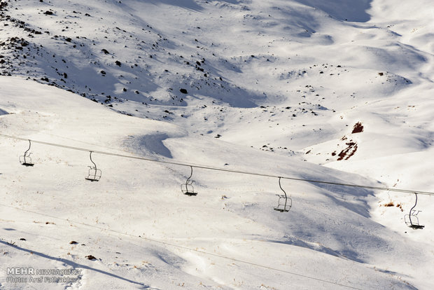 Reduced snowfall in Dizin Ski resort