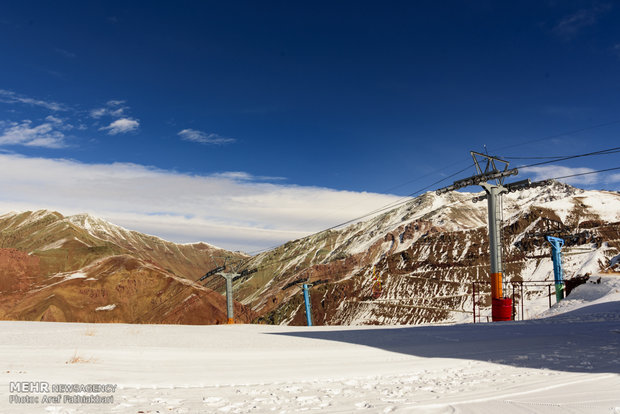 Reduced snowfall in Dizin Ski resort