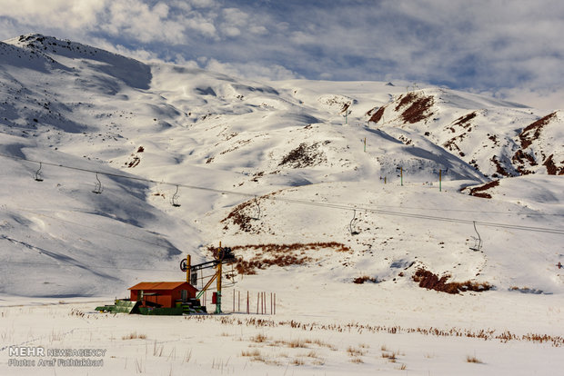 Reduced snowfall in Dizin Ski resort