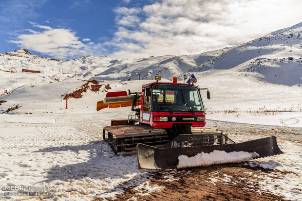 Reduced snowfall in Dizin Ski resort