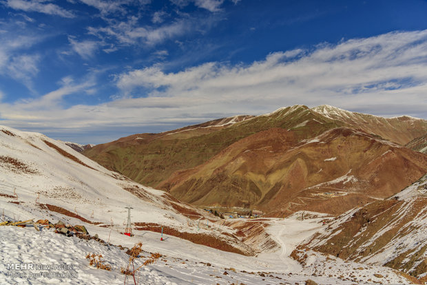 Reduced snowfall in Dizin Ski resort