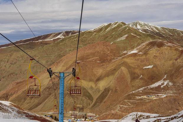 Reduced snowfall in Dizin Ski resort