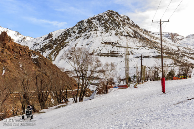 Reduced snowfall in Dizin Ski resort