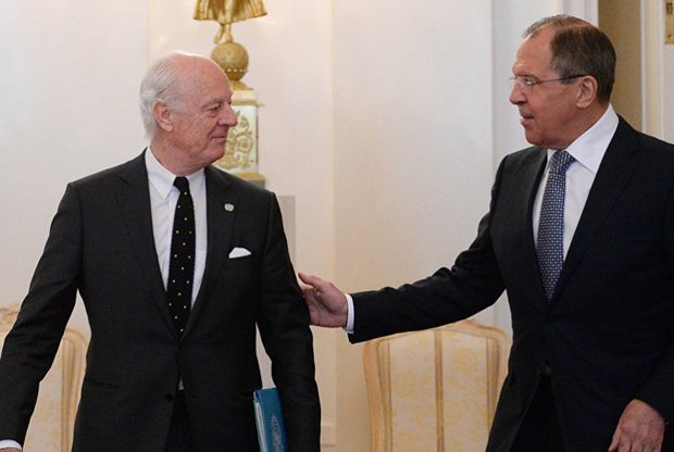 Lavrov, De Mistura discuss preparations for SNDC