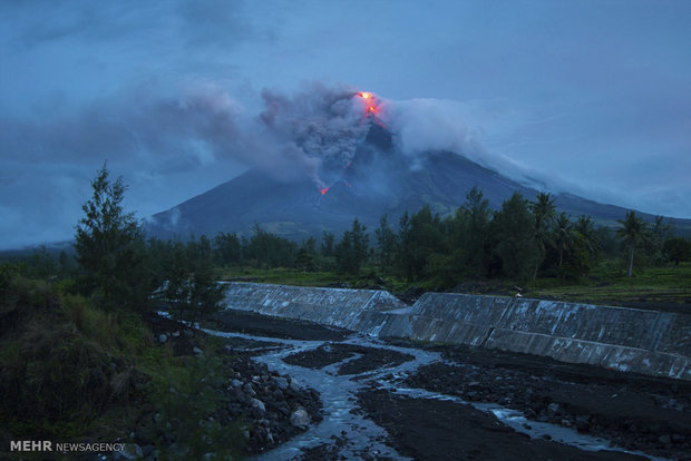 إنفجار بركان "مايون" في الفليبين