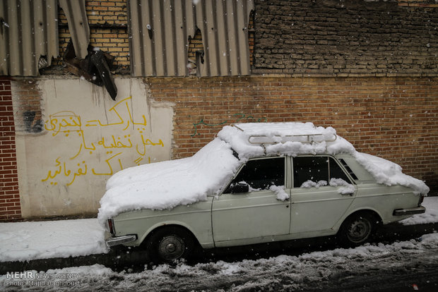 عکس تهران برف و بوران بارش برف در تهران اخبار تهران