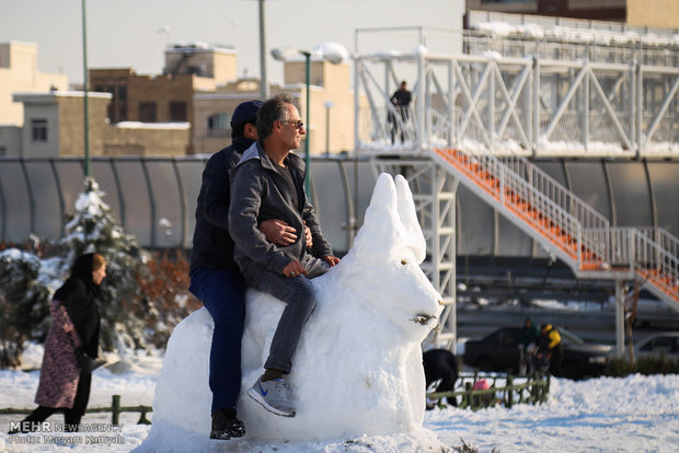 مهرجان المجسمات الثلجية في طهران