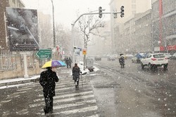 heavy snow in Tehran