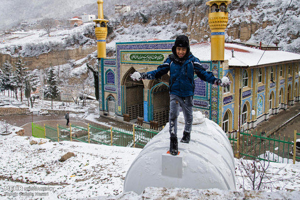 Snowfall in Gorgan