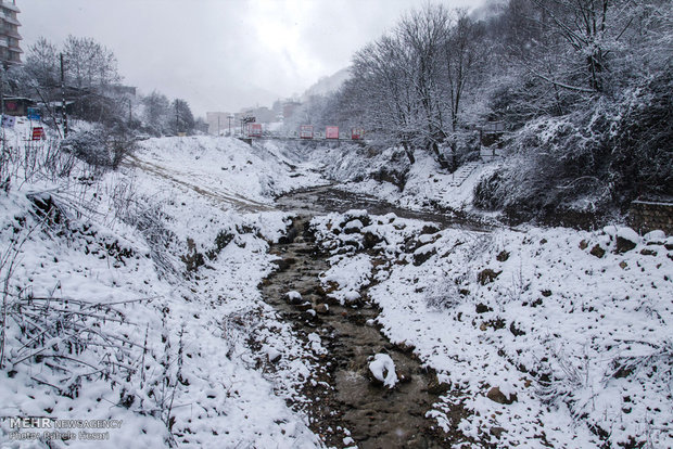 Snowfall in Gorgan