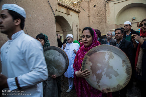 Zoroastrians celebrate their annual feast of Sadeh in Yazd