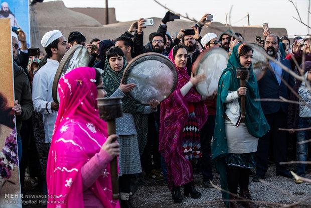 Zoroastrians celebrate their annual feast of Sadeh in Yazd