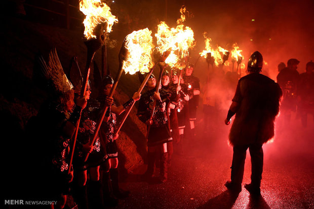 جشنواره وایکینگ ها در اسکاتلند‎