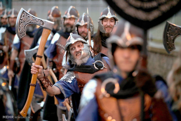 جشنواره وایکینگ ها در اسکاتلند‎