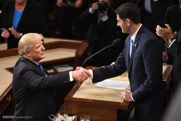 اولین سخنرانی ترامپ در کنگره