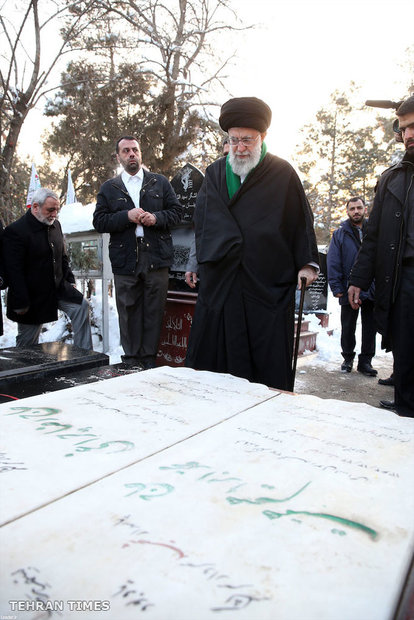 Ayatollah Khamenei visiting Mausoleum of Imam Khomeini and Martyrs of Revolution