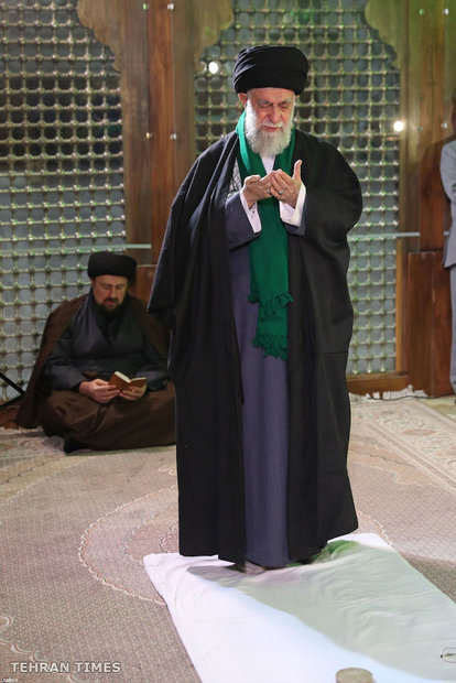 Ayatollah Khamenei visiting Mausoleum of Imam Khomeini and Martyrs of Revolution