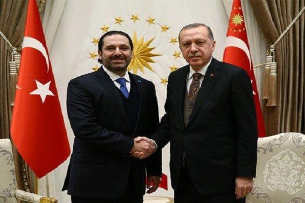 ترک صدر اردوغان اور لبنان کے وزير اعظم حریری کی ملاقات