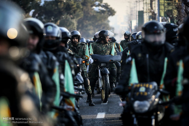 Armed Forces motorcyclists mark Islamic Revolution anniversary 