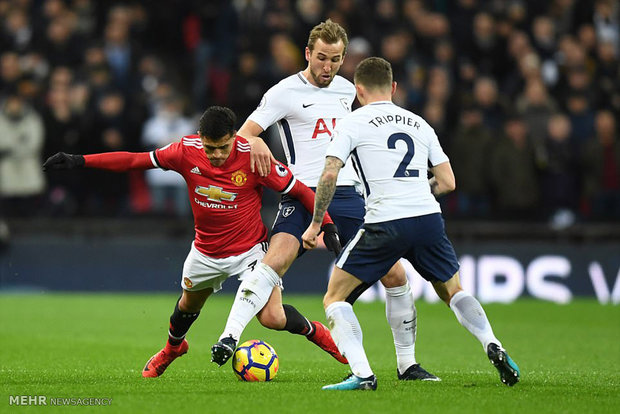 دیدار تیم های فوتبال تاتنهام و منچستریونایتد‎