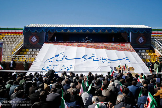 Ruhani'nin Kirman ziyaretinden kareler