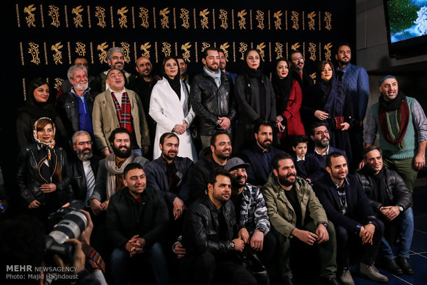 عوامل فیلم چهارراه استانبول در سومین روز از سی و ششمین جشنواره فیلم فجر