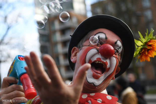 گردهم آیی دلقک ها در لندن