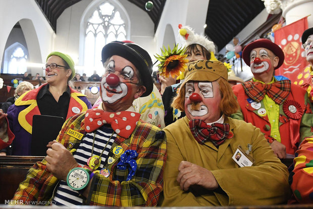 گردهم آیی دلقک ها در لندن