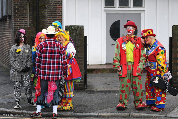 گردهم آیی دلقک ها در لندن