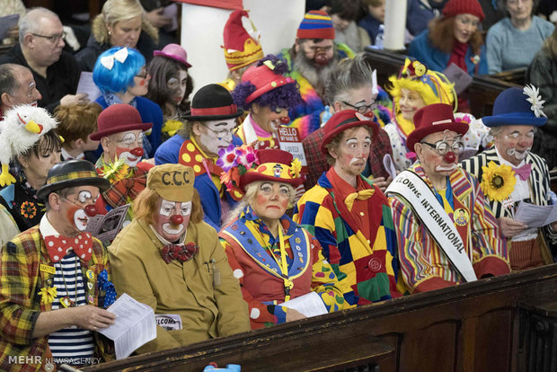 گردهم آیی دلقک ها در لندن