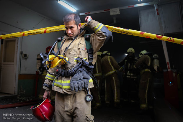 اعلام آخرین تعداد مصدومان حادثه آتش سوزی ساختمان برق حرارتی