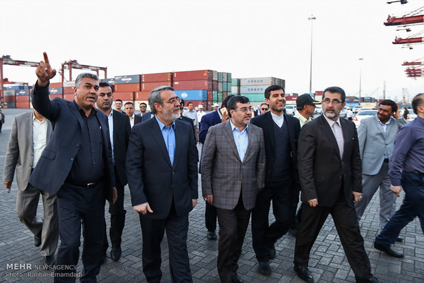 افتتاح پروژه های شهری بندرعباس با حضور  عبدالرضا رحمانی فضلی وزیر کشور 