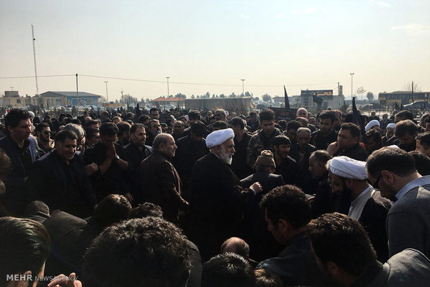 مراسم تشييع پیکر ابوی حجت الاسلام روحانی نژاد 