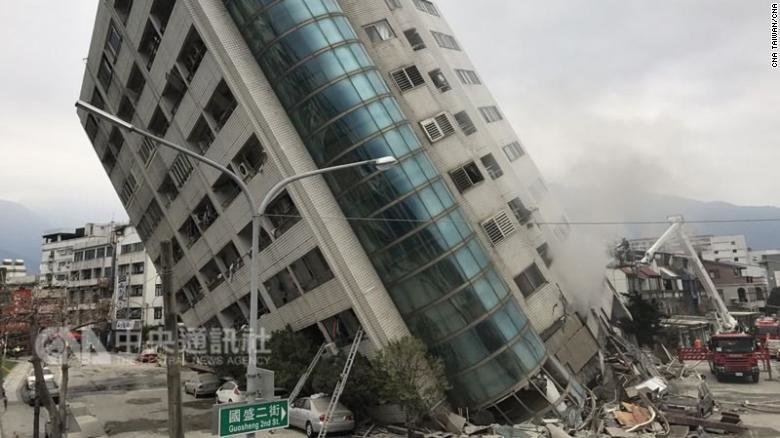 Buildings collapse in magnitude 6.4 Taiwan quake - Tehran ...