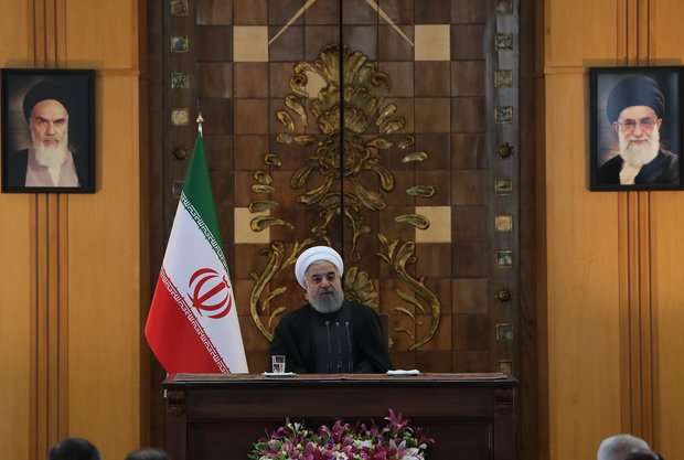 Pres. Rouhani slams pro-terrorists states bombarding neighbors