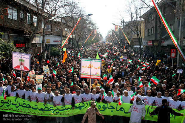راهپیمایی یوم الله ۲۲ بهمن در گرگان