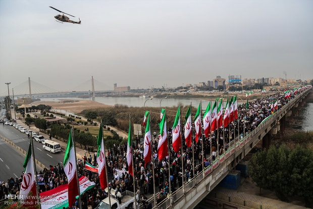 راهپیمایی یوم الله ۲۲ بهمن در اهواز