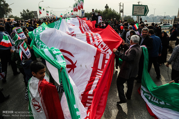 راهپیمایی یوم الله ۲۲ بهمن در اهواز